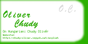 oliver chudy business card